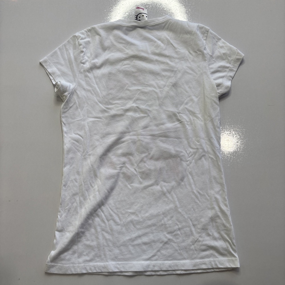 Hello Kitty White Pink T-shirt Size L Y2K Whimsy Cute Sanrio - Picture 5 of 8